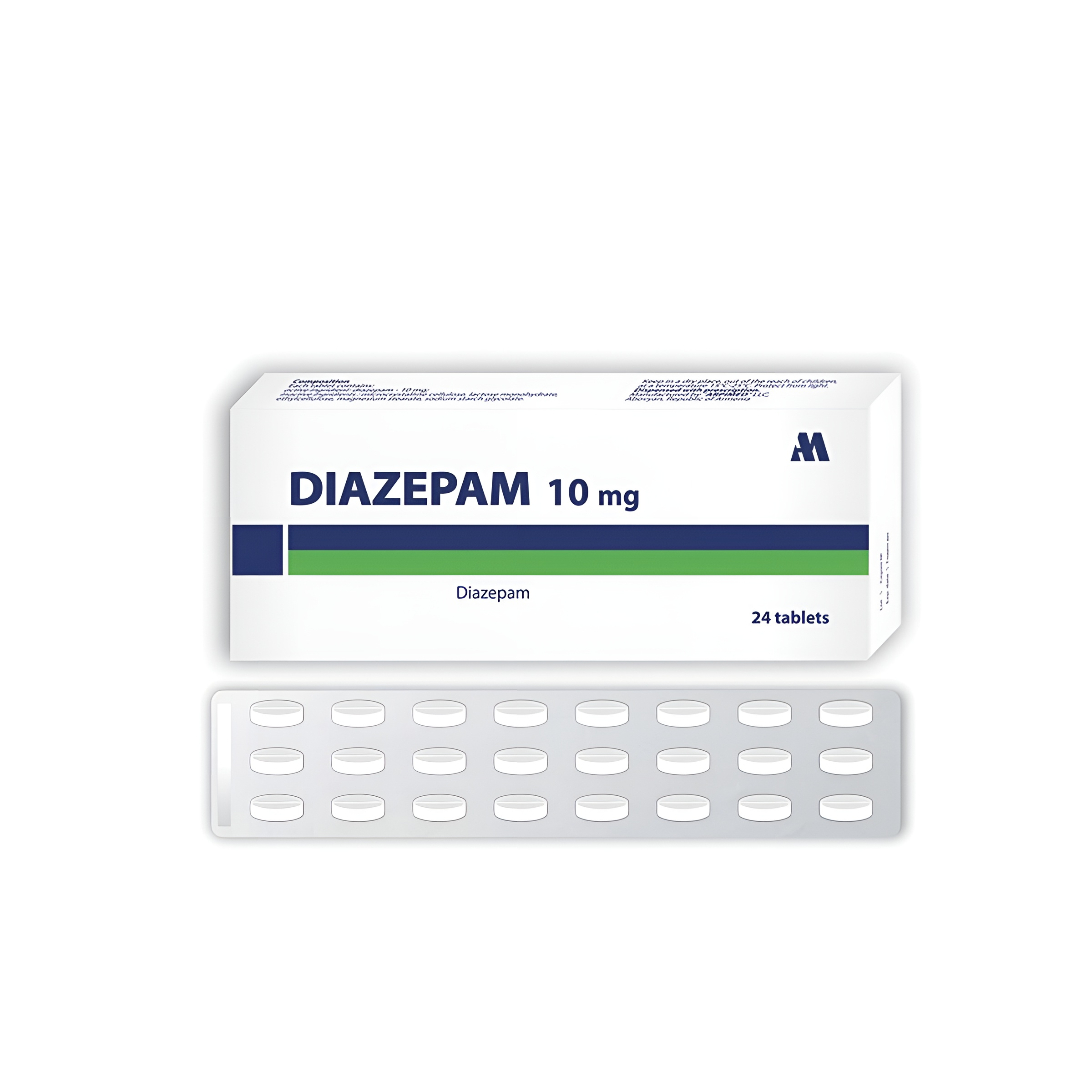 Упаковка препарата Диазепам 10 мг — мониторинг наличия лекарства в аптеках РК