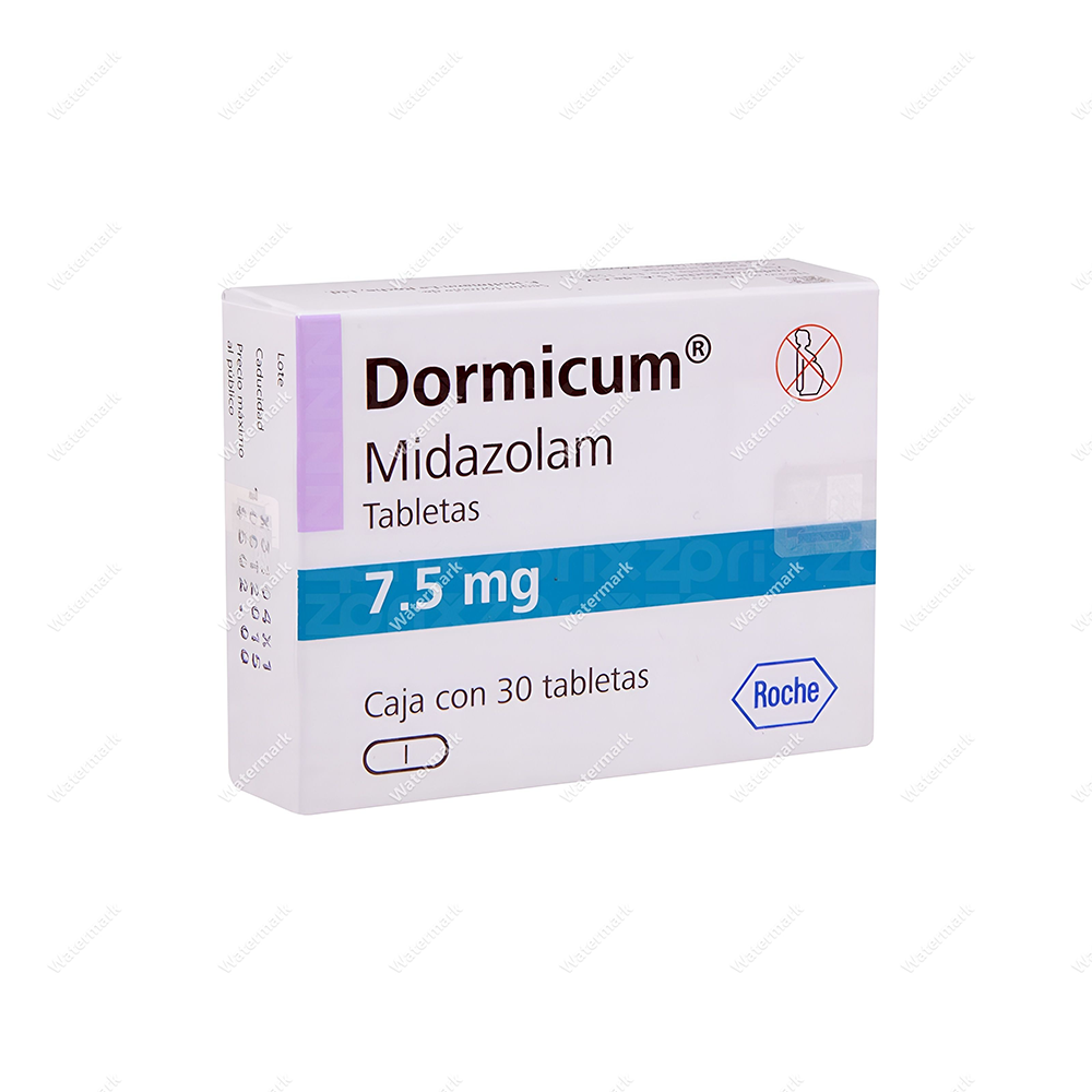 Дормикум 7,5 мг (Dormicum) от компании Roche — таблетированная форма мидазолама для седации и коррекции сна