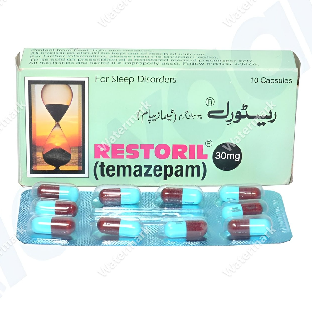 Препарат Ресторил (Restoril) 30 мг (Темазепам): мониторинг наличия в аптеках РК и аналоги