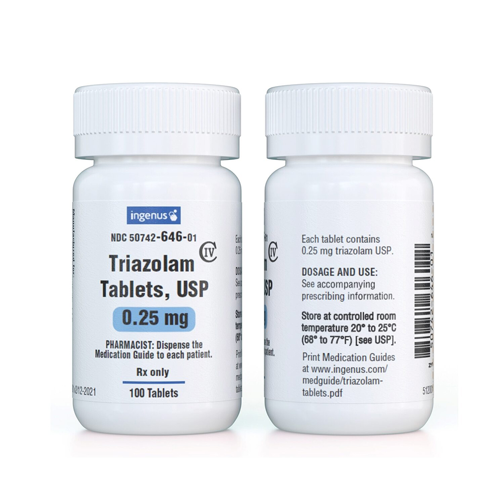 Таблетки Трилам 0.25 мг (Триазолам) от Umedica — упаковка и блистер препарата, наличие в аптеках РК